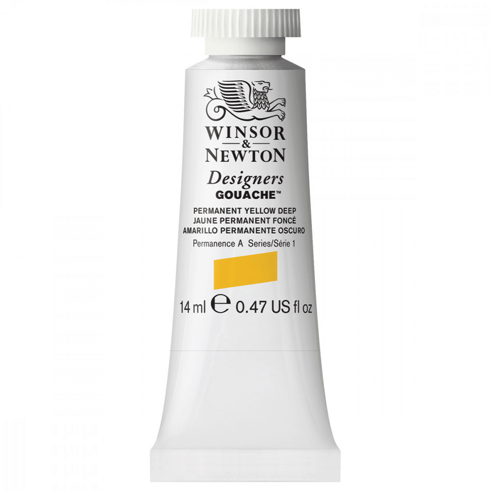 Tinta Guache Winsor & Newton Designers 14ml S1 508 Permanent Yellow Deep